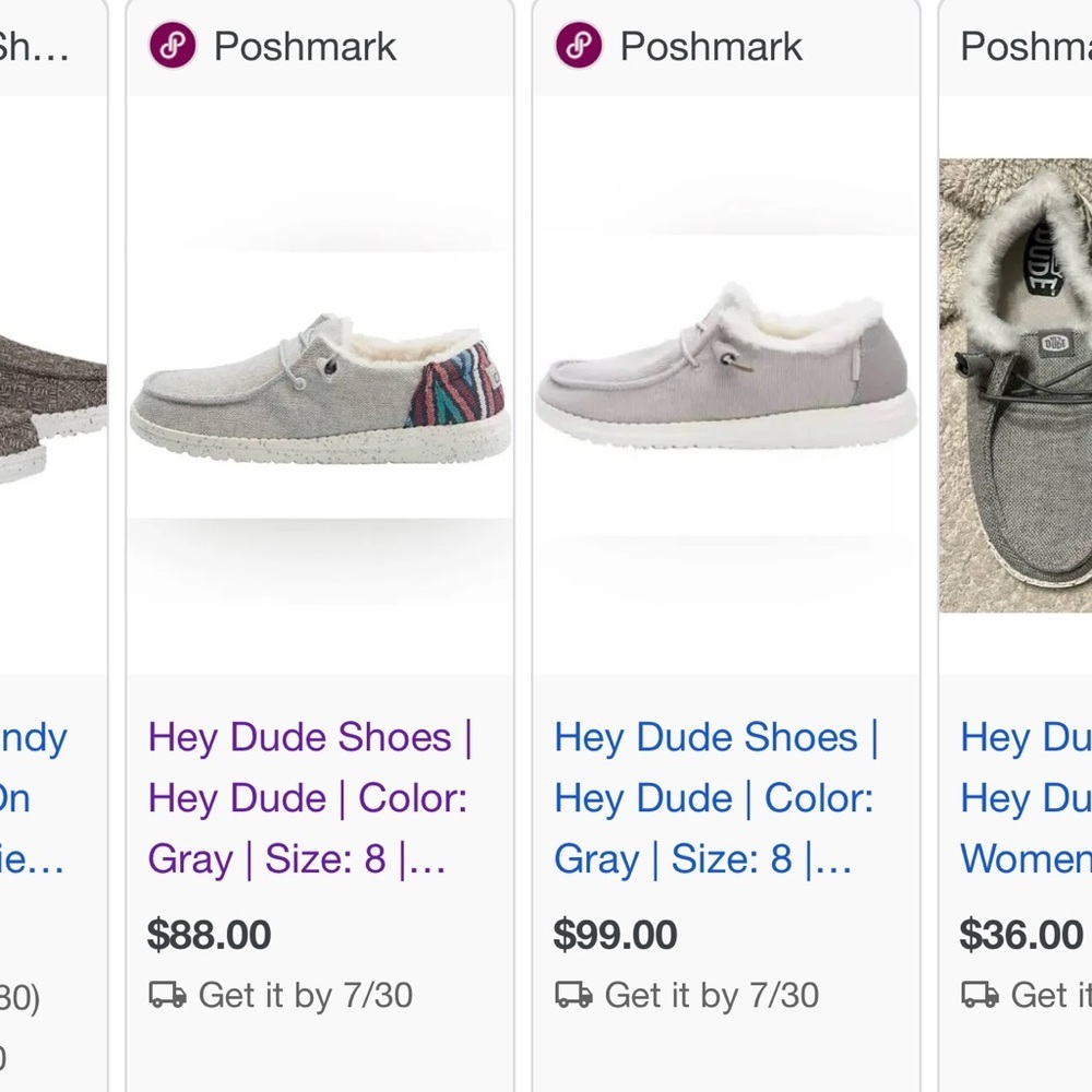 HEY DUDES Women’s Wendy Funk Wool slip ons sz 9 - Picture 4 of 10